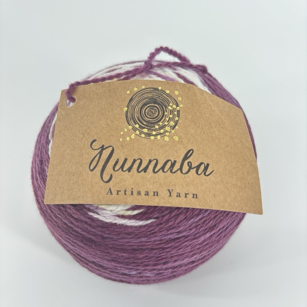 Nunnaba Artisan Yarn "Nebula" White Gum Australian Wool 4 Ply 472m/100g - Picture 2 of 5